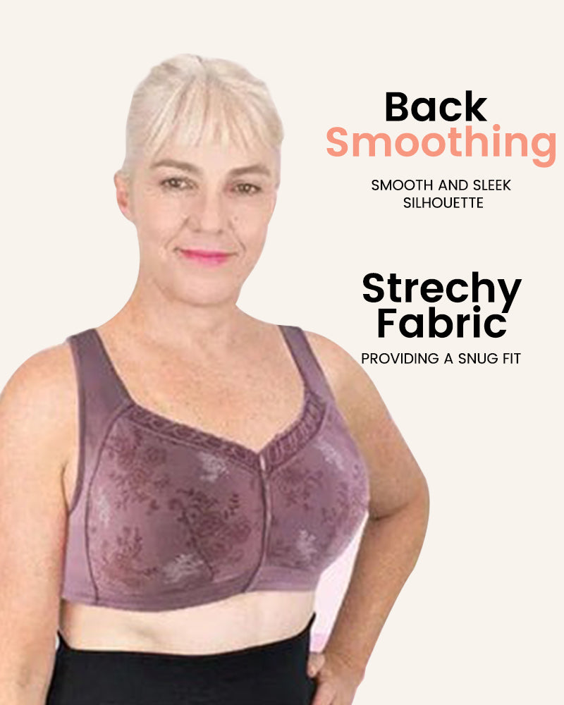 ELIZABETH® Cotton Front Closure Bra-Combines Comfort And Support-Tailor-Made For Elders-Apricot